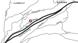 Map of 2 Forge Row, NP7 0HA